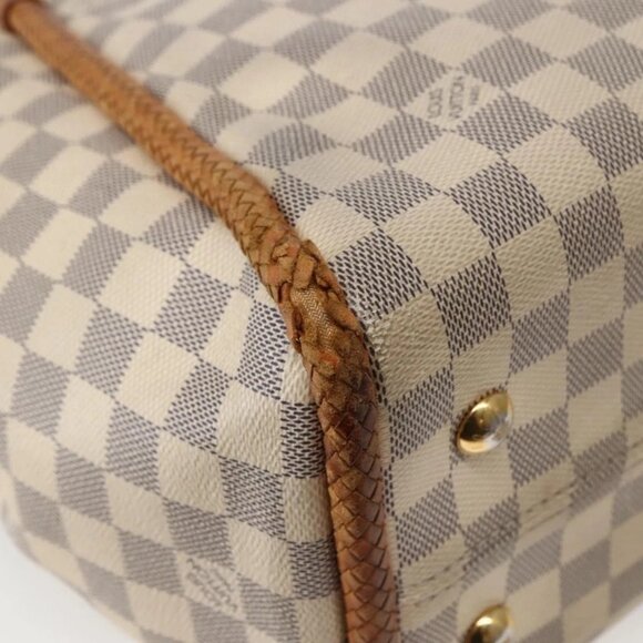 LOUIS VUITTON Damier Azur Propriano Tote Bag N44027 LV Auth 144070 - Picture 5 of 16